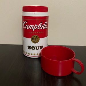 1998 vintage Campbell soup thermos.